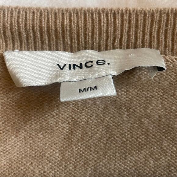 Vince Cashmere Sweater Tan Size Medium - Picture 6 of 9